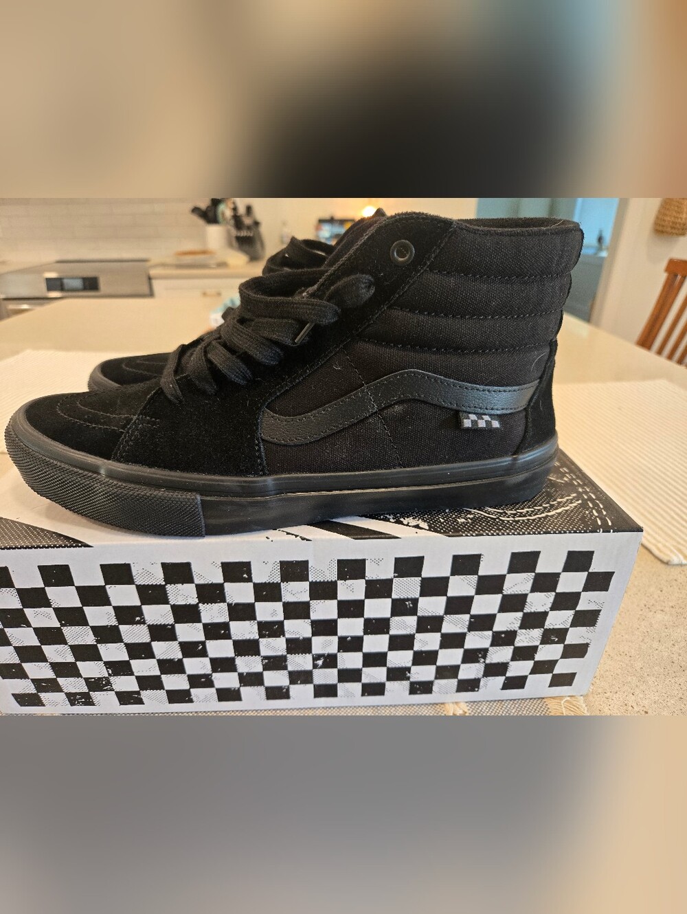 Size 11 MEN'S High Too all Black Vans